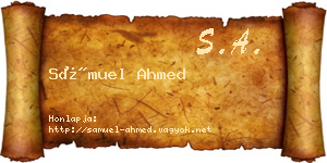 Sámuel Ahmed névjegykártya